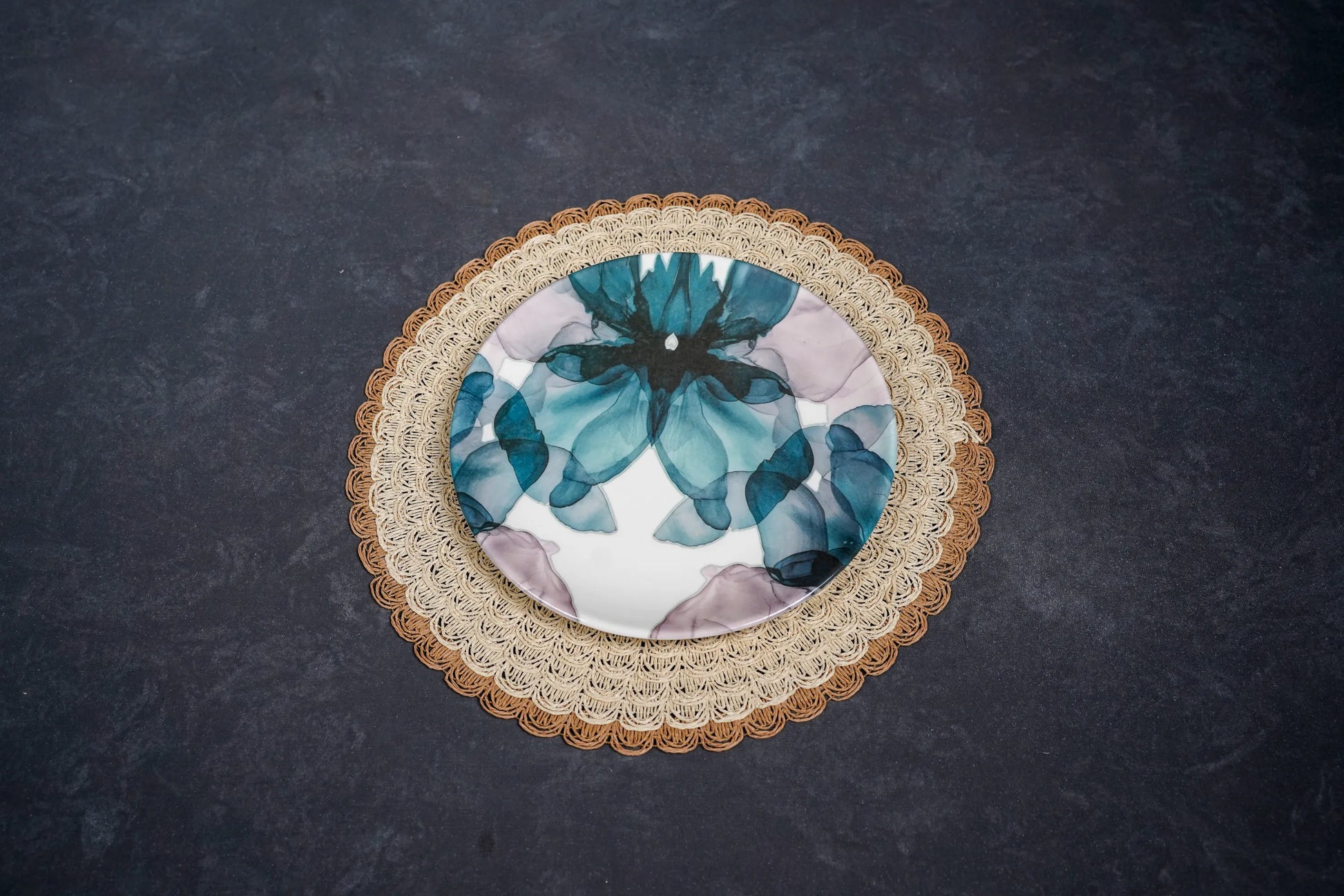 Blue Flower Melamine pack of 12 plates