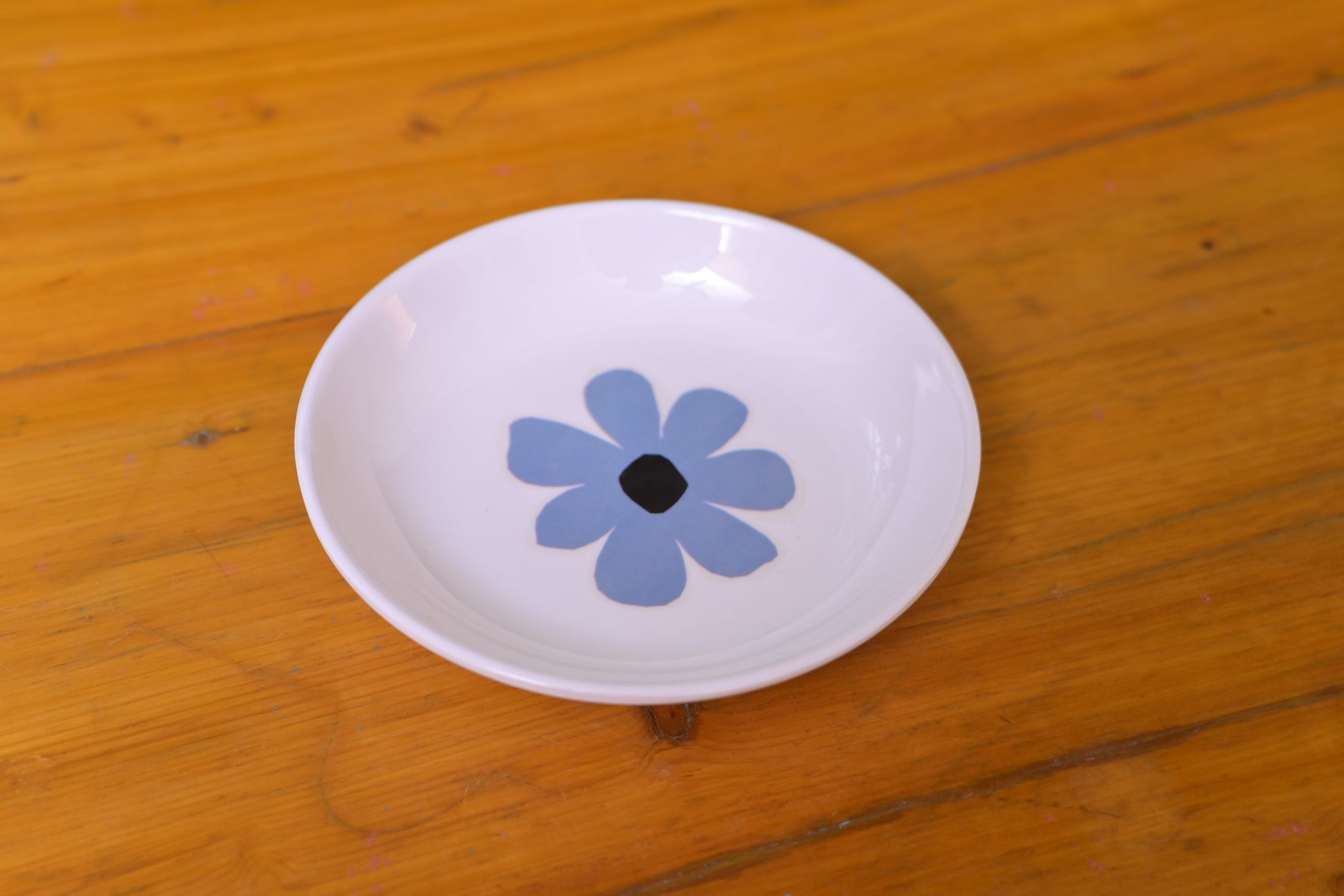 Grey floral Melamine Deep Plates – Dining Plate pack of 6