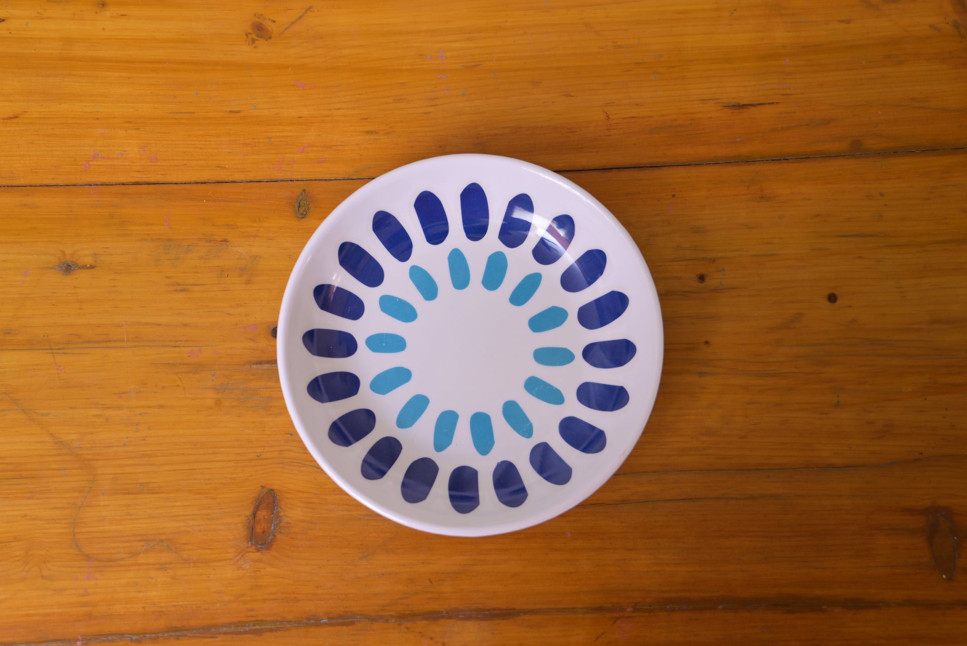 Blue Dot Melamine Deep Plates – Stylish Dinnerware