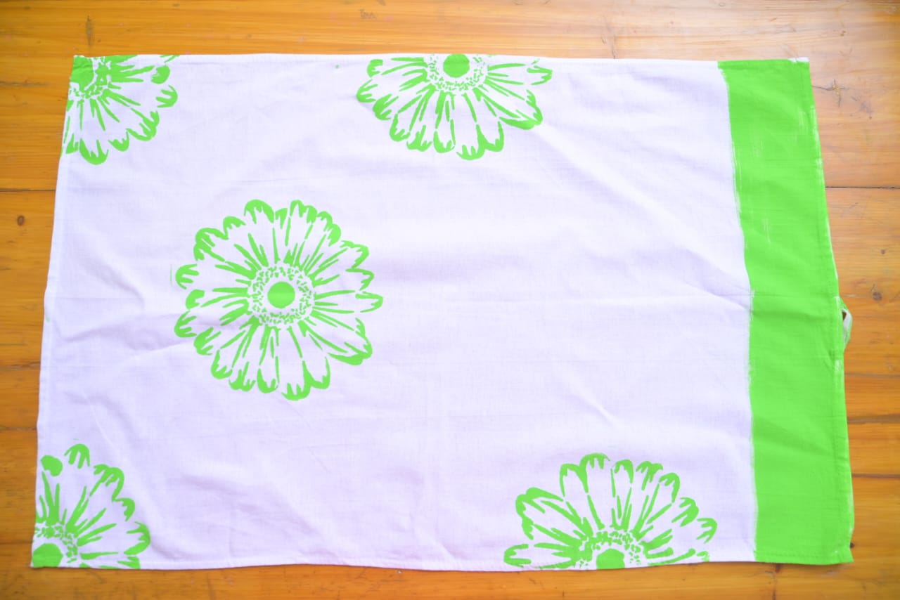 Green Flower Bread Napkin – Kitchen Dining Napkin