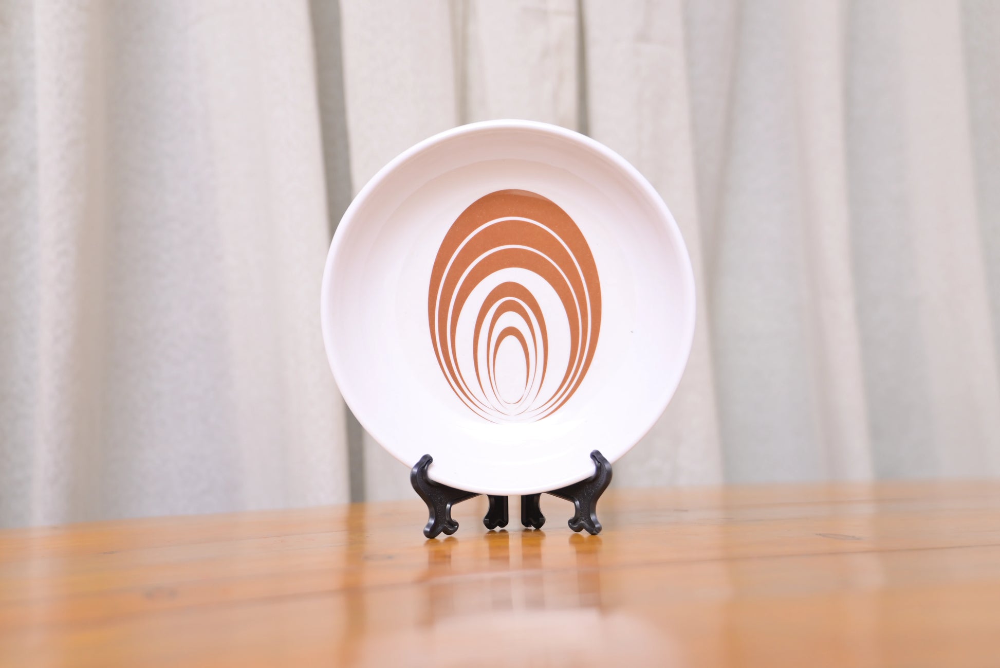 Brown Circle Pattern Melamine Deep Plates  pack of 6– Modern Tableware