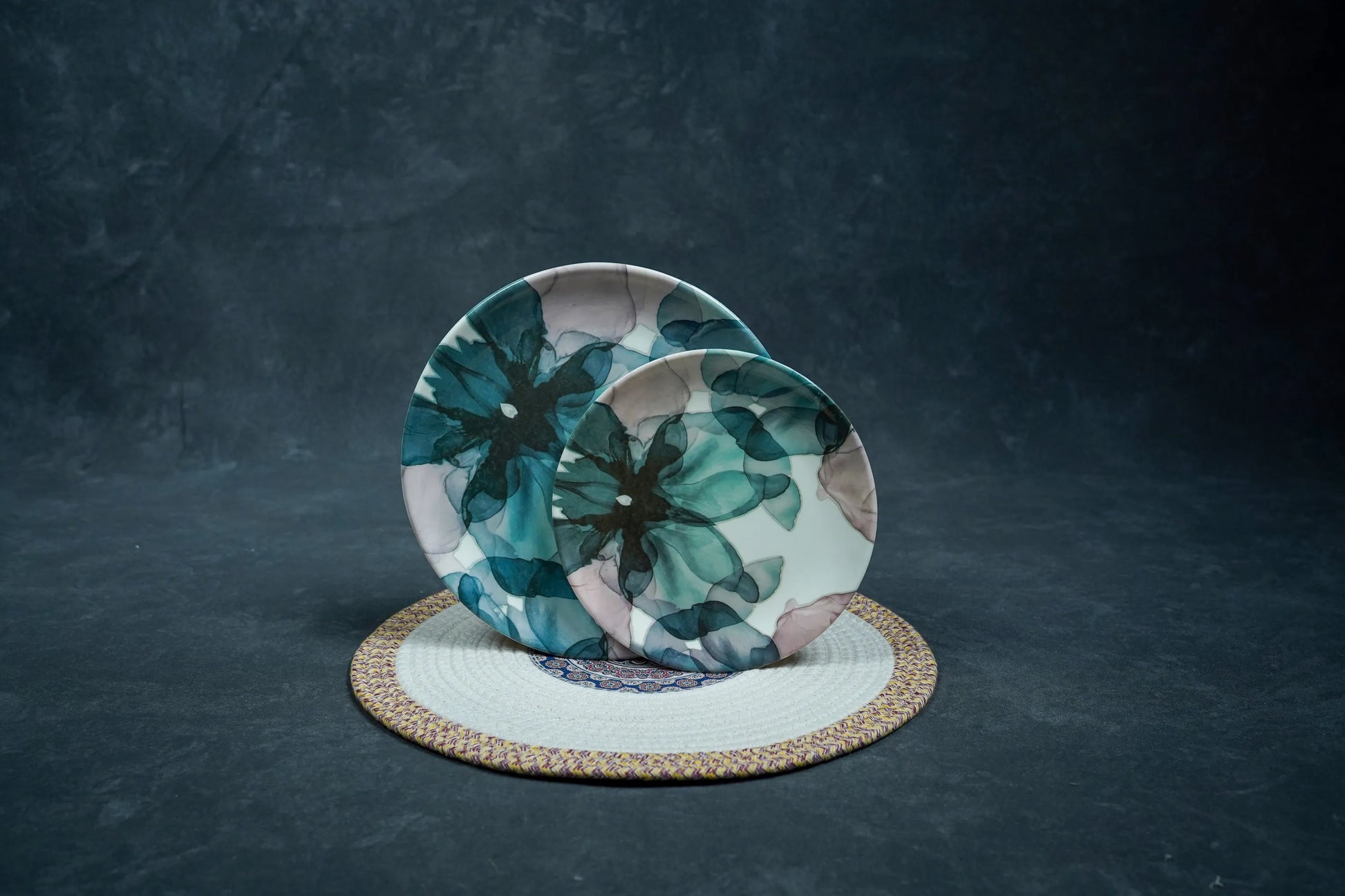 Blue Flower Melamine pack of 12 plates