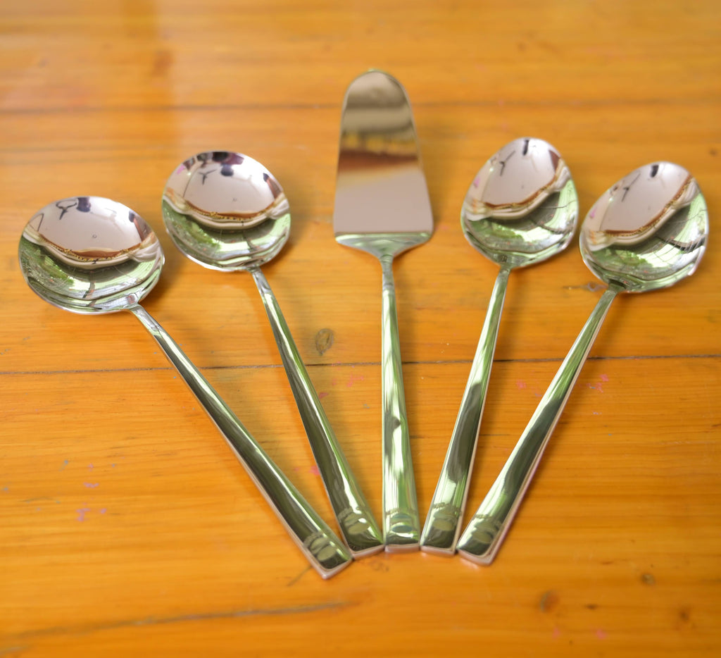 Silver Veil Serving Spoon Set