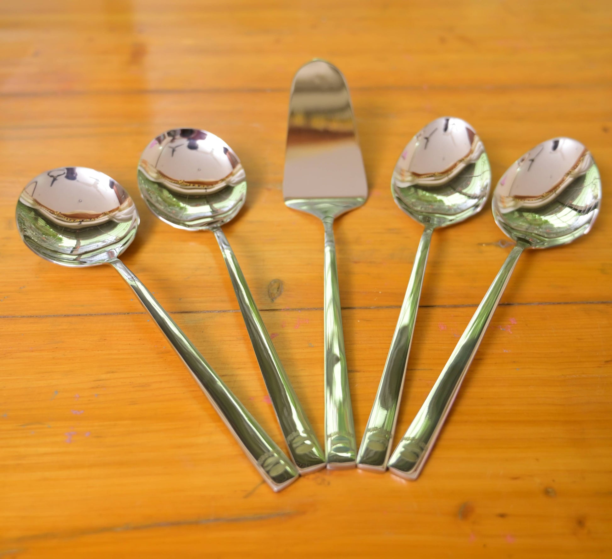 Silver Veil Serving Spoon Set