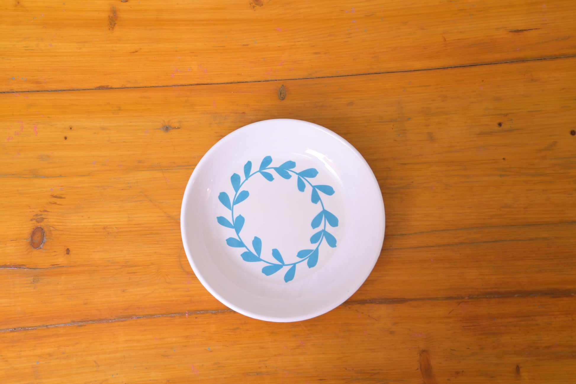 Blue Leaf Melamine Deep Plates –pack of 6 Dinnerware Collection