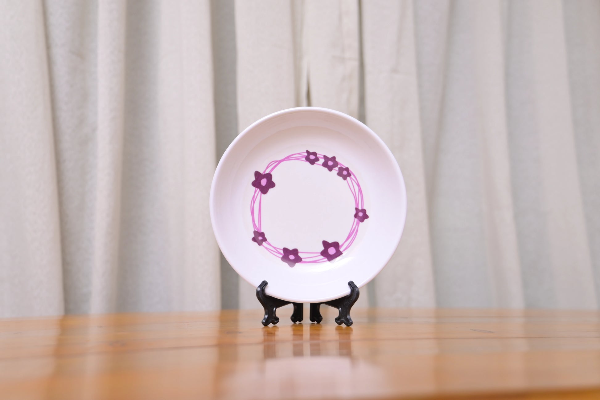 Purple Flower Melamine Deep Plates – pack of 6
