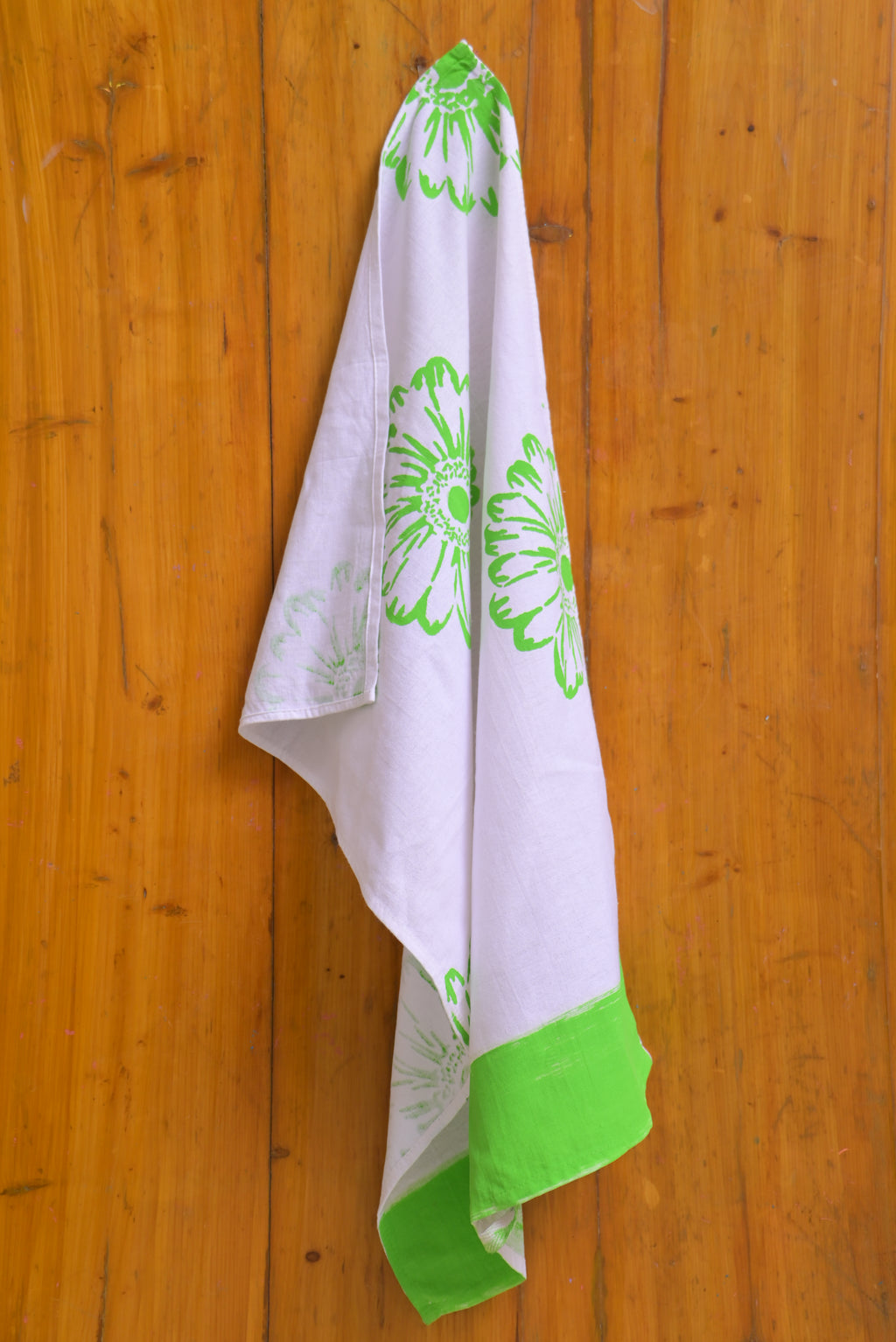 Green Flower Bread Napkin – Kitchen Dining Napkin