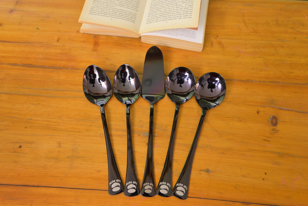 Black Serving Spoon Set – Kitchen & Dining Utensils