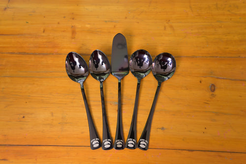 Black Serving Spoon Set – Kitchen & Dining Utensils