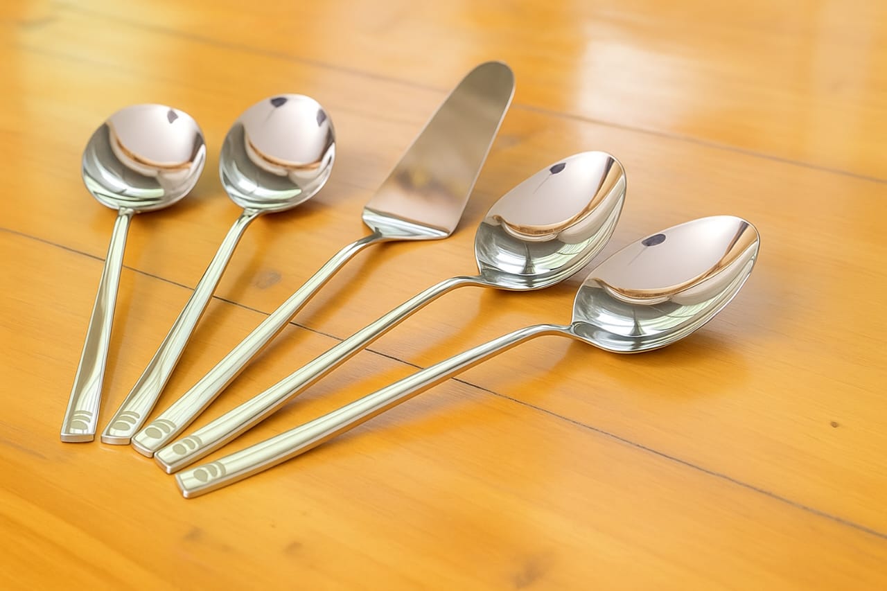 Silver Veil Serving Spoon Set