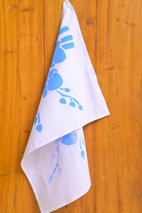 Blue Flower Bread Napkin – Cotton Table Napkin